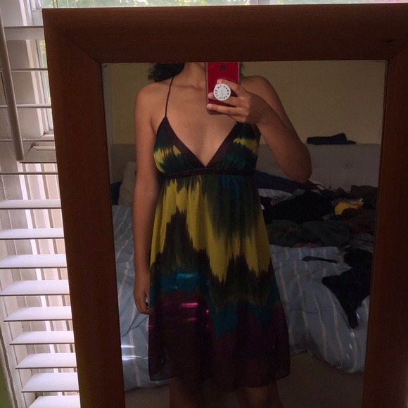 Flowy Multi-Color Dress - Picture 1 of 4